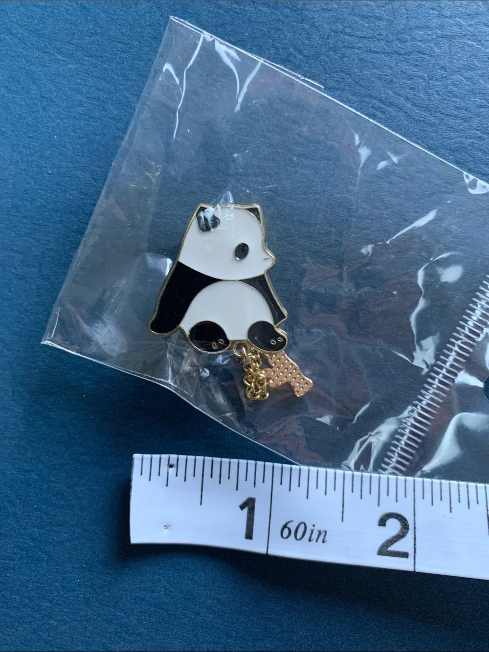 Elegant & Stylish Cute Panda Enamel Brooch Pin – Black & White. Brand new.